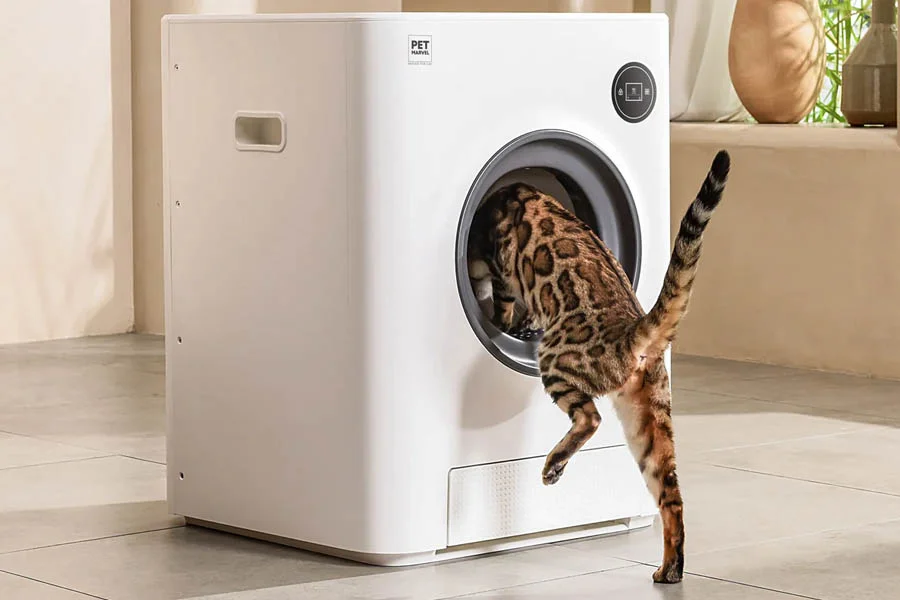 automatic litter box for large cats