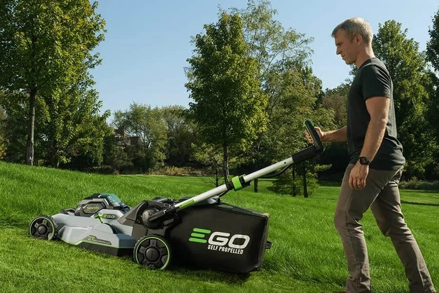 small electric push mower