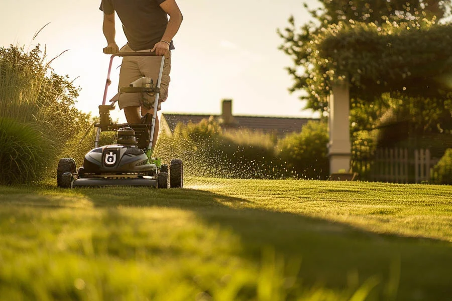 self-propelled lawnmower