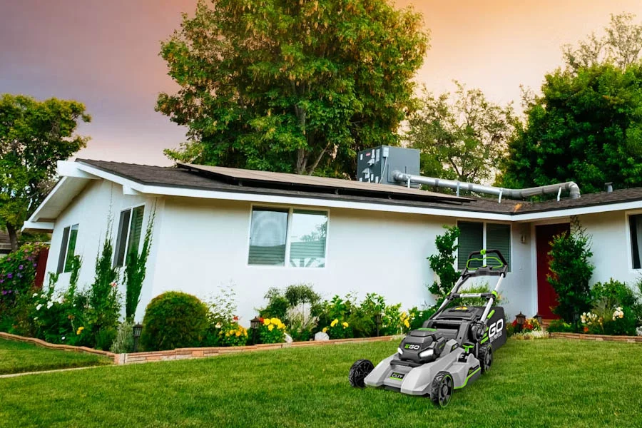 self-propelled lawnmower